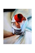 Canvas Mevlana ve Şems Sayılarla Boyama Seti  Kasnaklı 60 x 75 cm thumbnail 1