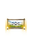 Kanvas Beyaz Camii Rustik Lambalı Tablo 96 x 66 cm - 1