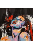 Canvas Şehvetli Kadın 2 Sayılarla Boyama Seti  Kasnaklı 90 x 110 cm - 1