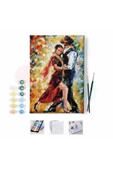 Canvas Tango Aşkı Sayılarla Boyama Seti  Kasnaklı 100 x 140 cm thumbnail 1