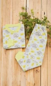 Bulut Desenli Kız Bebek Pijama Takımı - 7