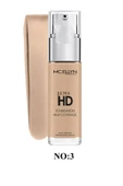 MC ELLYN Professıonal Ultra HD Foundatıon (No:03) Hıgh Coverage 40 ml (Cam Şişe) - 1