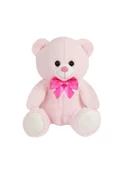 Kurdeleli Peluş Ayı (Pembe) 30 cm - 1