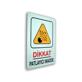 MT Metal İş Güvenliği ve Uyarı Levhaları 25,5x36 6 Adet - 6