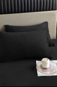 Kadife Kumaş Fitted Lastikli Çarşaf Takımı 160x200+30 cm - 9