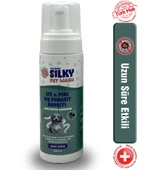 SilkyPetWash - Köpeklere Özel AloeVera Özlü Dış Parazit Karşıtı Kuru Köpük Şampuan - 200ml - 1