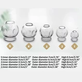 Cam Masaj & Hacamat Kupası No:5 Büyük Boy 2 Adet thumbnail 3