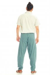 Beli Lastikli Rahat Koton Pantolon - 4