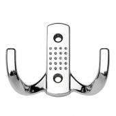 Klas Noktalı Portmanto Vestiyer Duvar Dolap Elbise Askısı Krom Metal Mobilya Kapı Askılığı - 5