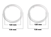 2 Adet Far İçi Floresan Angel Halka Beyaz Renk Balanslı 120 mm - 2
