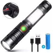 Geniş Açılı P50 Led Şarjlı El Feneri  Wt-601 - 11