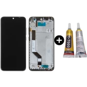 Xiaomi Redmi Note 7 Uyumlu Çıtalı OLED Lcd Ekran Dokunmatik Siyah + B7000 - 1