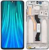 Xiaomi Redmi Note 8 Pro Uyumlu Çıtalı Lcd Ekran Dokunmatik Beyaz - 1
