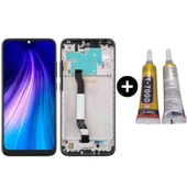 Xiaomi Redmi Note 8 Uyumlu Çıtalı Lcd Ekran Dokunmatik Siyah + B7000 - 1