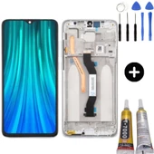 Xiaomi Redmi Note 8 Pro Uyumlu Çıtalı OLED Lcd Ekran Dokunmatik Beyaz + Montaj Seti - 1