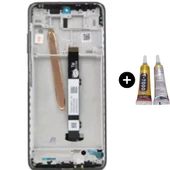 Xiaomi Poco X3 Nfc Uyumlu Çıtalı Lcd Ekran Dokunmatik Siyah + B7000 - 1