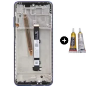 Xiaomi Poco X3 Nfc Uyumlu HK Çıtalı Lcd Ekran Dokunmatik Mavi + B7000 - 1