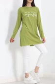 Yan Yırtmaçlı Suprem Tunik Açıkyeşil - 20216.1567. thumbnail 5