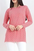 Desenli Uzun Kol Helen Tunik Kırmızıçiçekli - 20355.1778. - 5