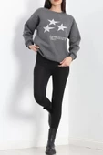 Bisiklet Yaka Baskılı Sweat Antrasit - 20961.1878. thumbnail 2