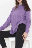 Kapşonlu Sweat Mor - 9940.1567. thumbnail 2