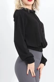 Kısa Kapşonlu Sweat Siyah - 1791.1095. - 3