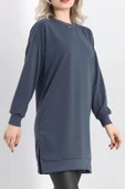 Kalp Nakışlı Tunik Füme - 19386.1778. - 1