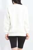 Bisiklet Yaka Baskılı Sweat Ekru - 20961.1878. thumbnail 8