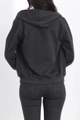 Kapşonlu Fermuarlı Sweat Koyuantrasit - 3001.275. thumbnail 8