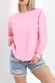 Bisiklet Yaka Sweat Pembe - 3042.275. - 3
