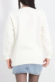 Bisiklet Yaka Üç İplik Sweat Ekru - 20138.1878. thumbnail 7