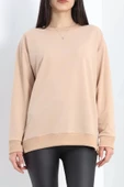 2 İp Bisiklet Yaka Sweat Bej - 20790.1878. - 3