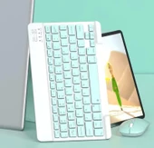 Casper Via S48 8" Uyumlu Kablosuz Bluetooth Şarj Edilebilir Klavye Mouse Seti - Yeşil - 3