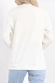Bisiklet Yaka Sweat Ekru - 3042.275. - 8
