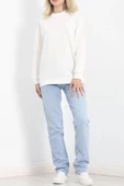 Bisiklet Yaka Sweat Ekru - 3042.275. - 6