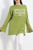 Baskılı Oversize Suprem Tunik Açıkyeşil - 20217.1567. thumbnail 4