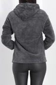 Kanguru Cep Kapşonlu Peluş Sweat Antrasit - 9062.1153. thumbnail 8