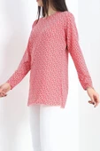 Desenli Uzun Kol Helen Tunik Kırmızıçiçekli - 20355.1778. - 2