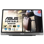 ASUS ZENSCREEN MB14AC 14 IPS 1920x1080 5MS USB-C 3YIL MAT EKRAN, USB-C to A ADAPTOR, DUSUK MAVI ISIK TASINABILIR USB MONITOR - 1