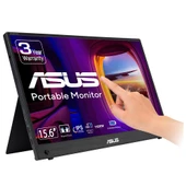 ASUS ZENSCREEN MB16AMTR 15.6 IPS 1920x1080 5MS Micro-HDMI USB-C MM 3YIL 10 PARMAK DOKUNMATIK DAHILI BATARYA USB-C TO A ADAPTOR EYECARE TASINABILIR USB MONITOR - 1