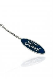 Özel Tasarım Araba Anahtarlığı 925 Gümüş Ford Anahtarlık - 4