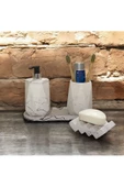 Mermer Şıklığında Çok Amaçlı Beton Banyo Seti - 4 Parça - 1