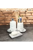 Estetik ve Minimal Tasarımlı Beton Banyo Seti - 4 Parça - 4