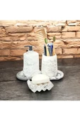 Mermer Şıklığında Çok Amaçlı Beton Banyo Seti - 4 Parça - 3