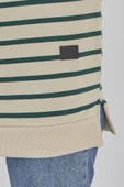 Kadın Çizgili Mevsimlik Bisiklet Yaka Tunik Sweatshirt - 12