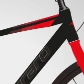 Carraro Sportive 328 HD Disk Fren 27 Vites 28 Jant Şehir Bisikleti Siyah Kırmızı 48 Kadro thumbnail 1