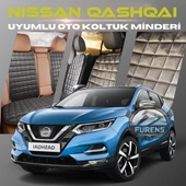 Nissan Qashqai Antrasit Renk Tay Tüyü Cepli & Terletmez Sırtlı Oto Koltuk Minder Seti - Koltuk Koruma Kılıfı (ÖN & ARKA TAM SET) thumbnail 1