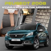 Peugeot 2008 Antrasit Renk Tay Tüyü Cepli & Terletmez Sırtlı Oto Koltuk Minder Seti - Koltuk Koruma Kılıfı (ÖN & ARKA TAM SET) thumbnail 1