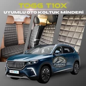 Togg T10X Antrasit Renk Tay Tüyü Cepli & Terletmez Sırtlı Oto Koltuk Minder Seti - Koltuk Koruma Kılıfı (ÖN & ARKA TAM SET) thumbnail 1