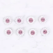Loren Crafts 8 li Vişne Çürüğü Rengi Düğme - 0595 - 1